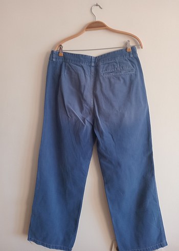Zara Kadın Gri Mavi Boyfriend Denim Pantolon