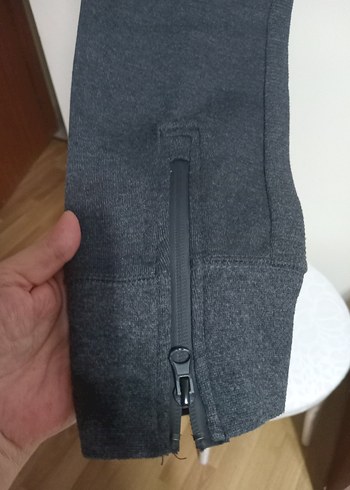 l Beden Gri Erkek Outdoor Eşofman Altı Fermuarlı