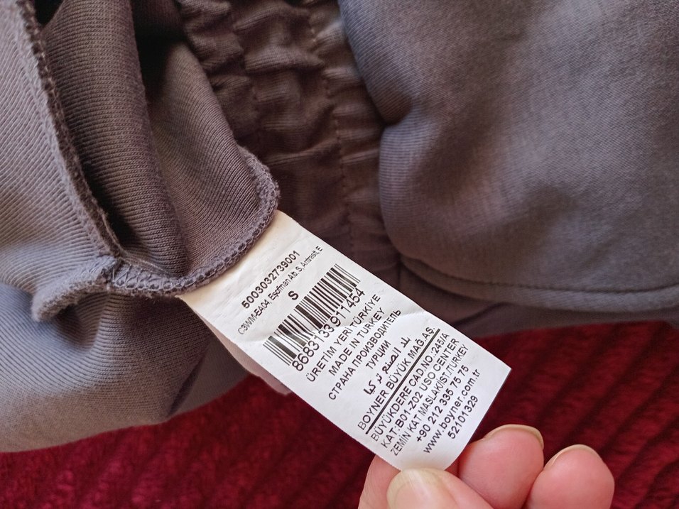 Erkek Gri Rahat Kesim Eşofman Altı - Görsel 5