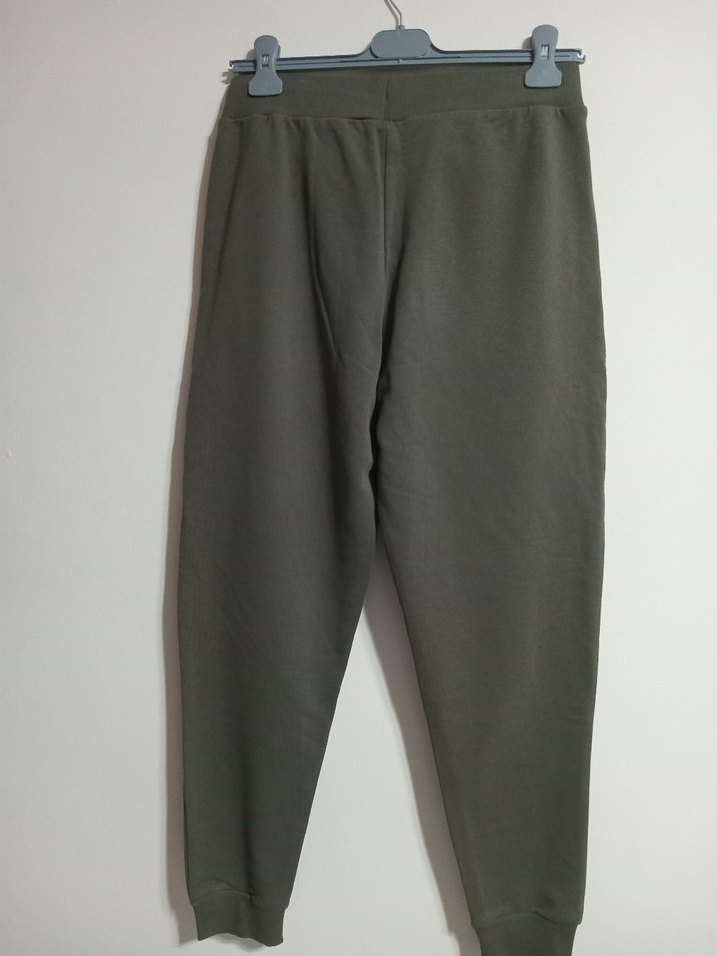 Erkek Koyu Haki Rahat Kesim Spor Eşofman - Görsel 4