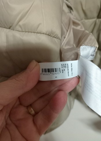 Bej Kadın Midi Kışlık Mont Kürklü - Görsel 5