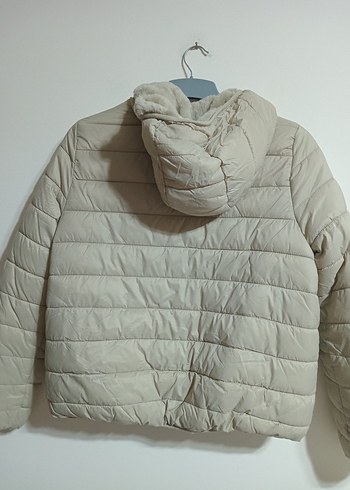 Bej Kadın Midi Kışlık Mont Kürklü - Görsel 2