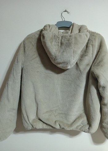 Bej Kadın Midi Kışlık Mont Kürklü - Görsel 4