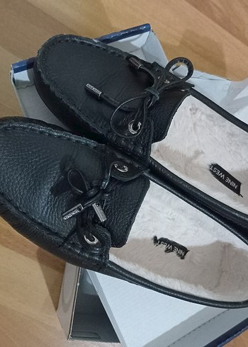 Siyah Deri Tokalı Kadın Babet - Görsel 6