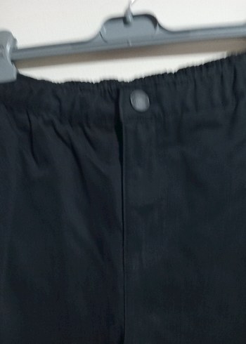 Siyah Bol Kesim erkek Denim Pantolon - Görsel 2