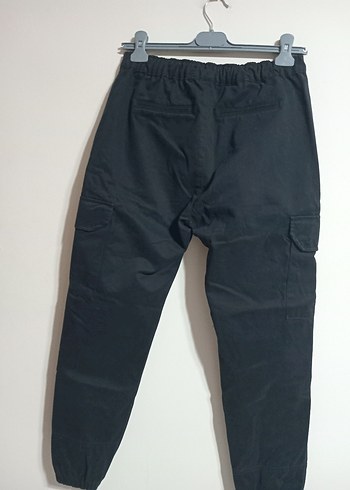 Siyah Bol Kesim erkek Denim Pantolon - Görsel 4