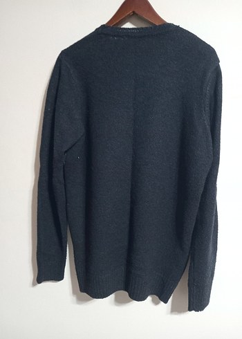 mavi yün kazak - Görsel 3