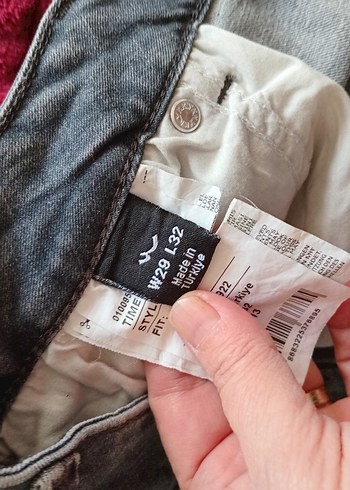 Gri Kadın Normal Kesim Denim Jean - Görsel 4