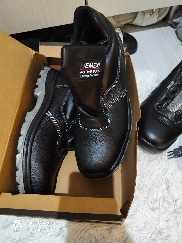 IEMEX Siyah Deri Erkek Bot - Görsel 3