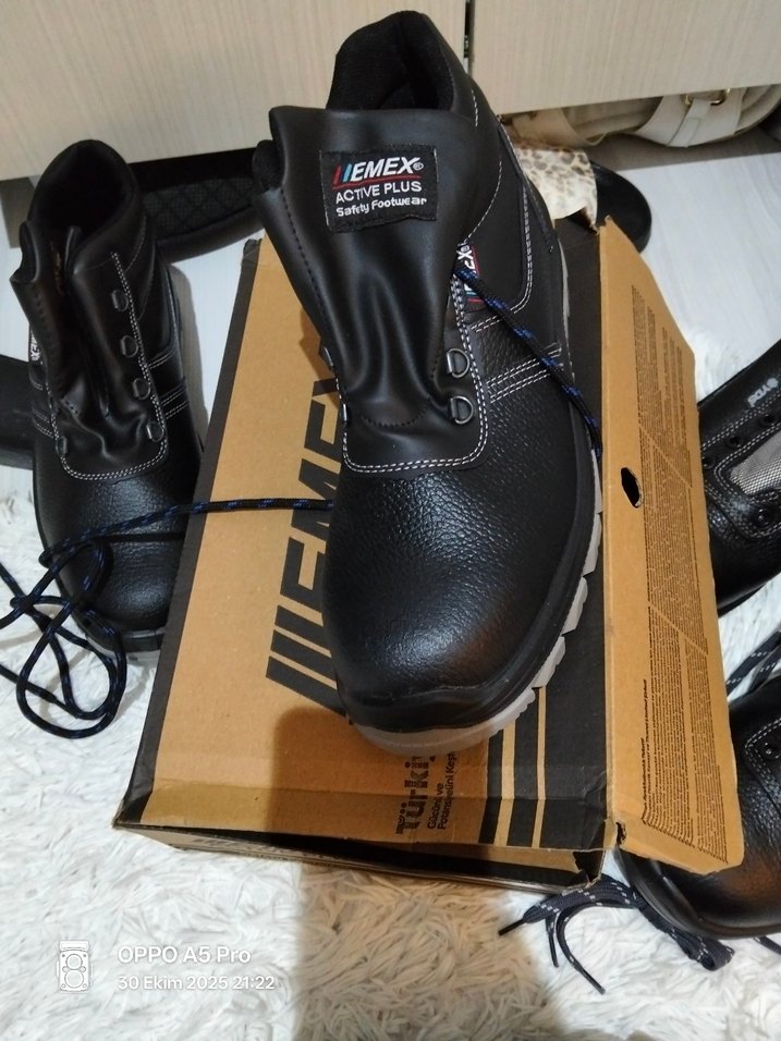 IEMEX Siyah Deri Erkek Bot - Görsel 4