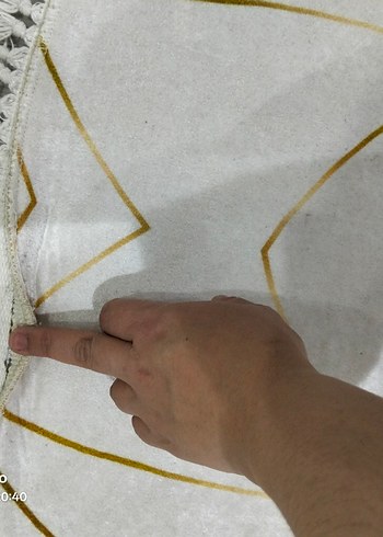 Gri ve Altın Renkli Oval Halı 3 m2 - Görsel 3