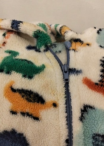 Renkli Dinazor Desenli Fermuarlı Erkek tulum - Görsel 3