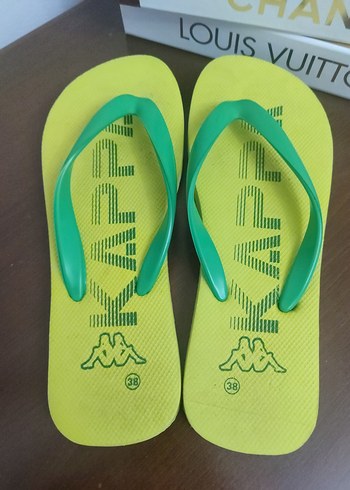 Yeşil Kadın Plaj Terliği, Tabanlı, Kaymaz - Görsel 5