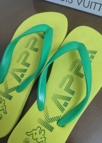 Yeşil Kadın Plaj Terliği, Tabanlı, Kaymaz - Görsel 7