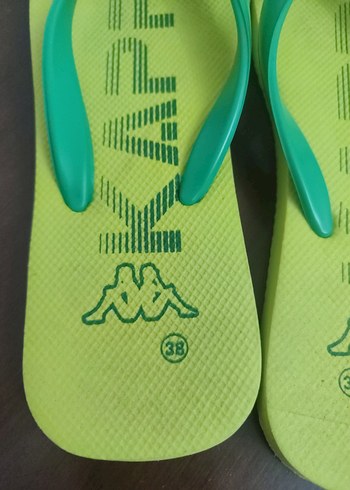 Yeşil Kadın Plaj Terliği, Tabanlı, Kaymaz - Görsel 8