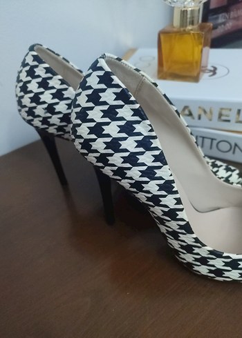 Zebra Desenli Stiletto Topuklu Kadın Ayakkabı - Görsel 8