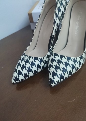 Zebra Desenli Stiletto Topuklu Kadın Ayakkabı - Görsel 6