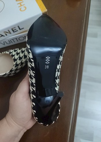 Zebra Desenli Stiletto Topuklu Kadın Ayakkabı - Görsel 9