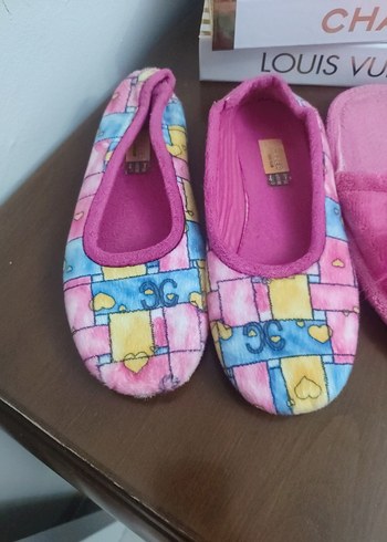 Renkli Ev Terlikleri Velcro Detaylı - Görsel 2