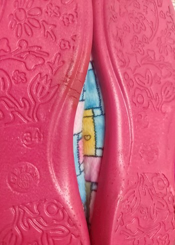 Renkli Ev Terlikleri Velcro Detaylı - Görsel 4