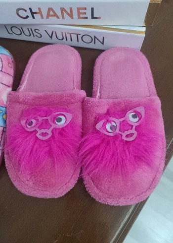 Renkli Ev Terlikleri Velcro Detaylı - Görsel 3