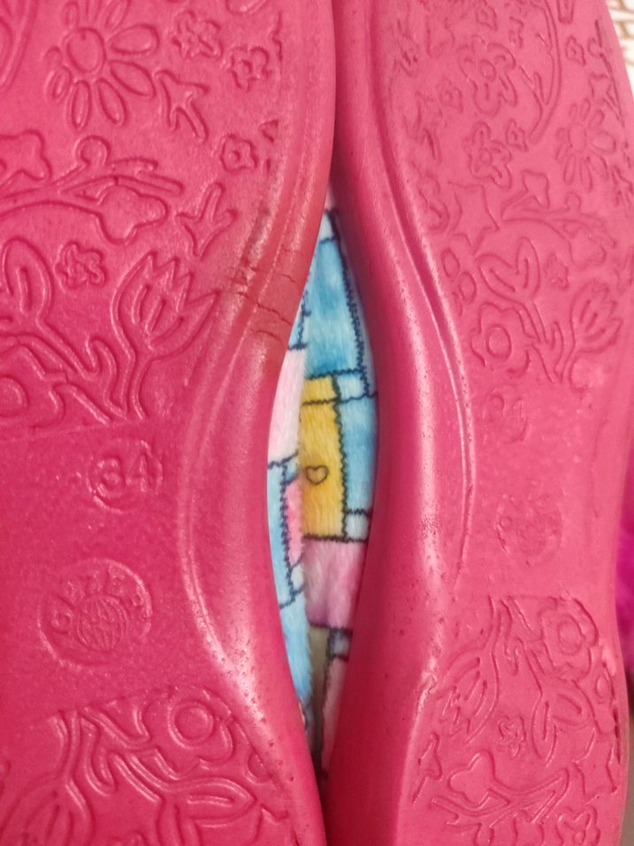 Renkli  Ev Terlikleri Velcro Detaylı - Görsel 4