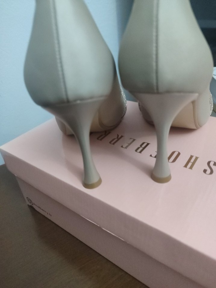 Bej Yılan Desenli Stiletto Topuklu Kadın Ayakkabı - Görsel 5