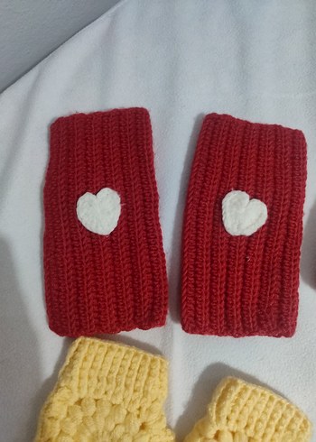 Renkli Nakışlı Örgü Çocuk Bere ve Eldiven Seti - Görsel 7