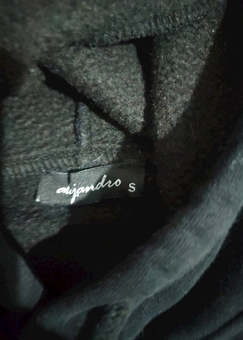 Siyah Kapüşonlu Kadın Sweatshirt - Görsel 3