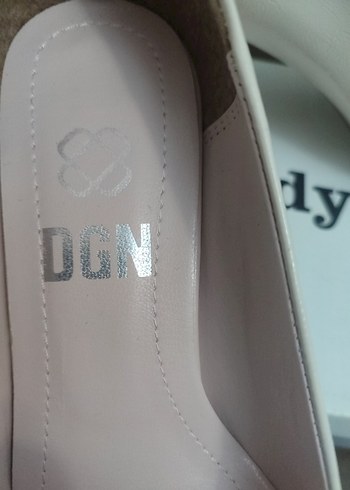 Bej Tokalı Kadın Topuklu Babet - Görsel 5