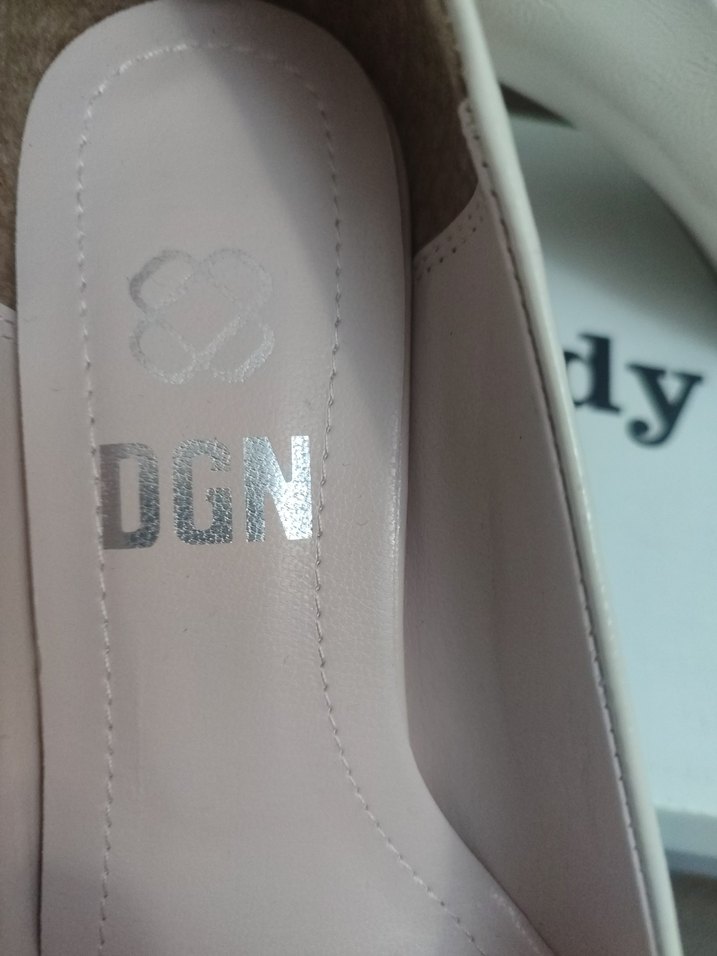 Bej Tokalı Kadın Topuklu Babet - Görsel 5