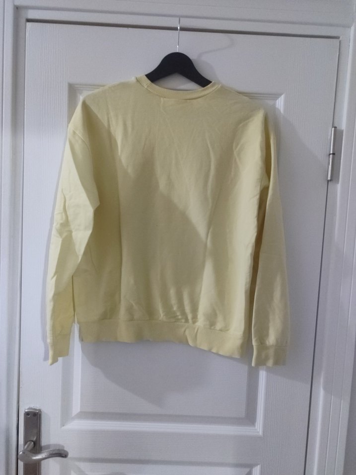 Sarı Sweatshirt Uzun Kollu - Görsel 4