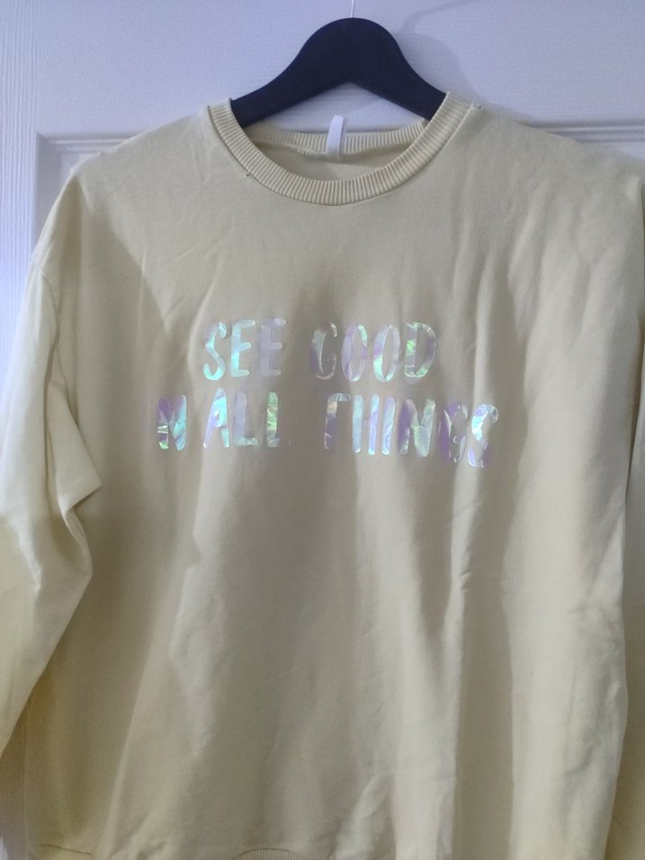 Sarı Sweatshirt Uzun Kollu - Görsel 2