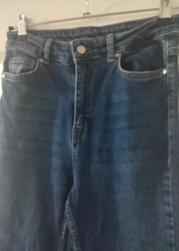 36 Beden Lacivert Kadın Midi Boy Kot Pantolon