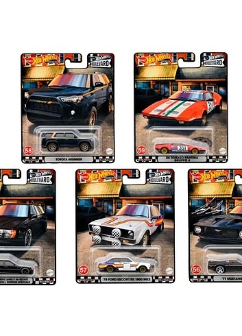 Hot Wheels premium boulevard 5 li set