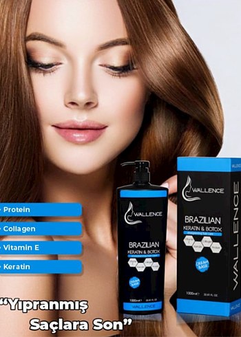 Wallence Brezilya Keratin & Botox  1000ml - Görsel 2