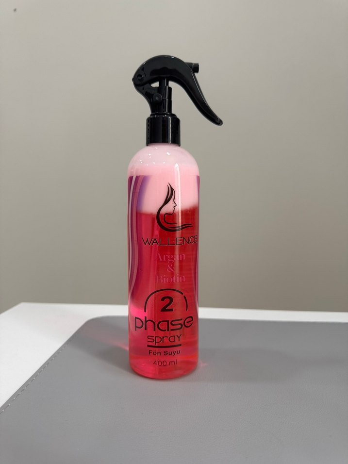 Wallence Argan & Biotin 2 Fazlı Fön Suyu 400 ml - Görsel 2