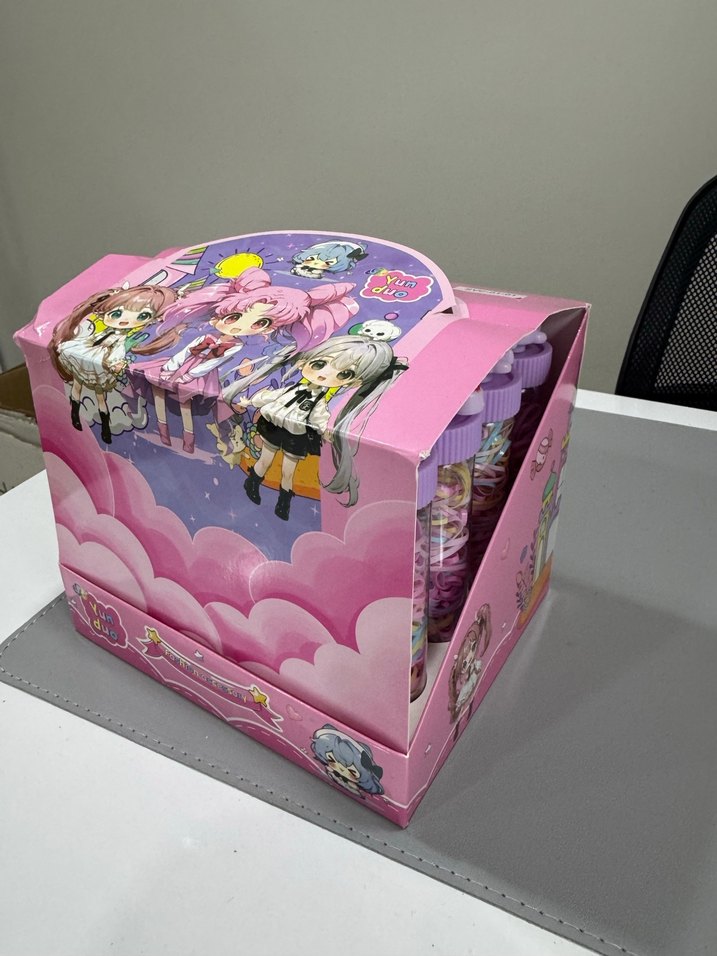 Renkli Çocuk Lastik Toka Set Kutulu - Görsel 4