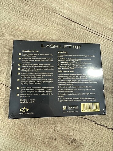 Beden Renk Şase Lift Kirpik Lifting Kit