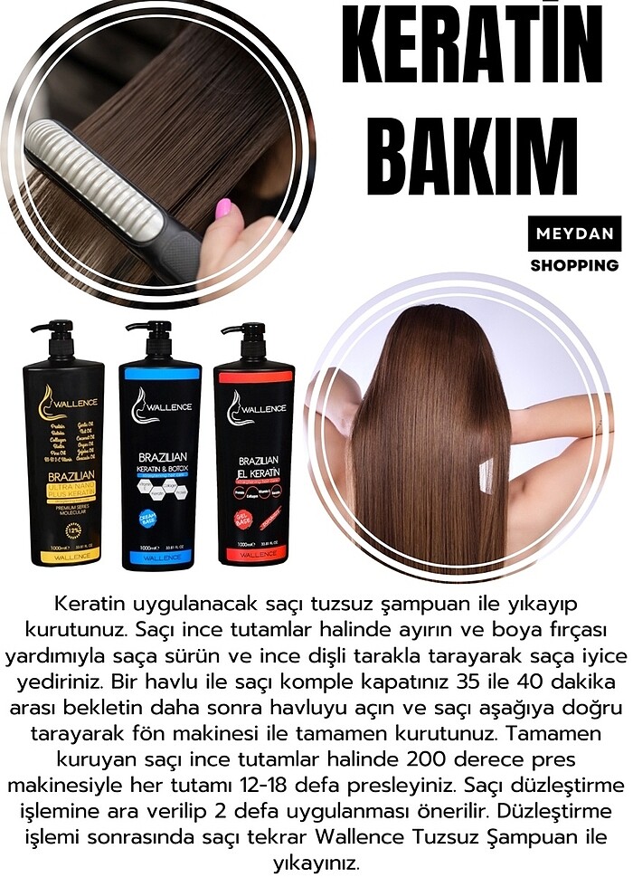 Brazilian Ultra Nano Plus Keratin - Ultra Düzlük  1000ml - Görsel 5