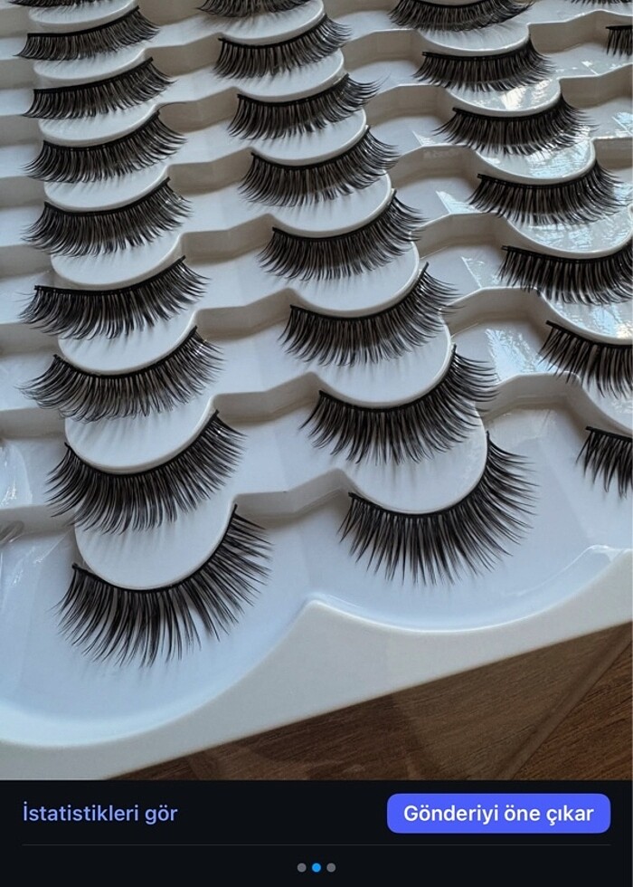 3D 20 ÇİFT TAKMA KİRPİK PROFESYONEL - Görsel 4