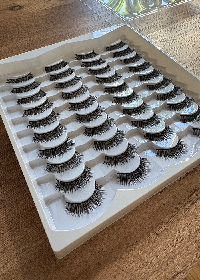 3D 20 ÇİFT TAKMA KİRPİK PROFESYONEL - Görsel 2