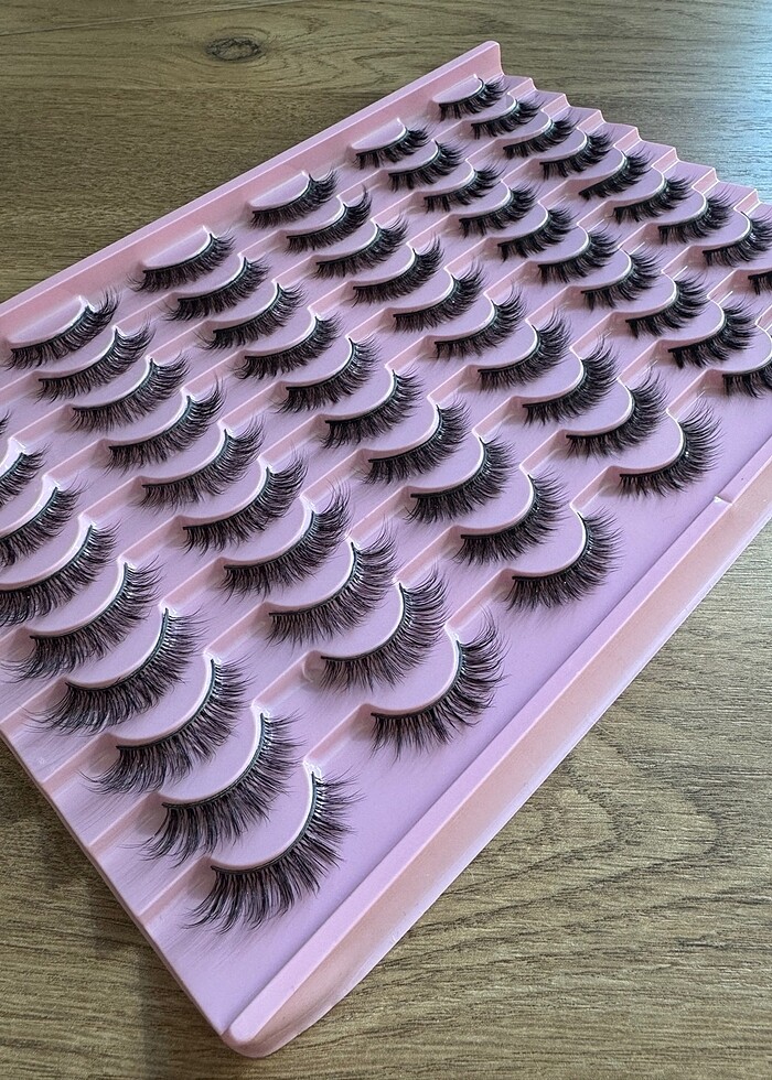 3 KARIŞIK STİL PROFESYONEL TAKMA KİRPİK - Görsel 2