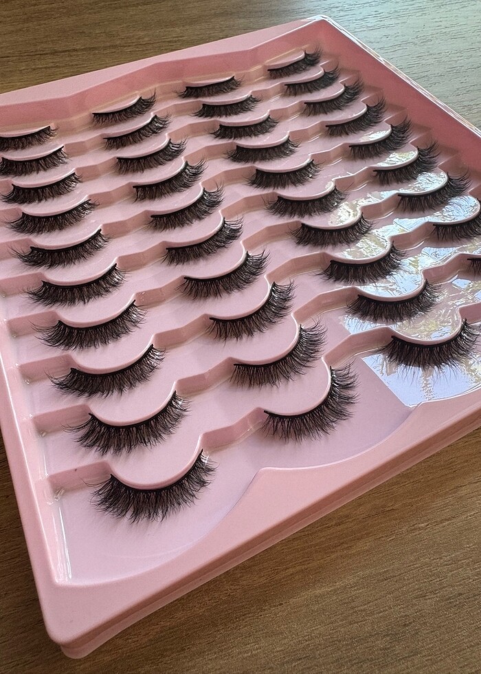 HACİMLİ PROFESYONEL TAKMA KİRPİK 20 ÇİFT - Görsel 3