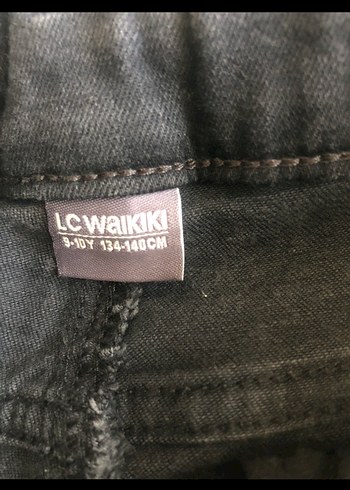 9 Yaş Beden Erkek Çocuk Gri Salaş Kot Pantolon