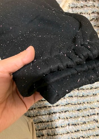 Siyah Rahat Kesim Kadın Eşofman Altı - Görsel 3