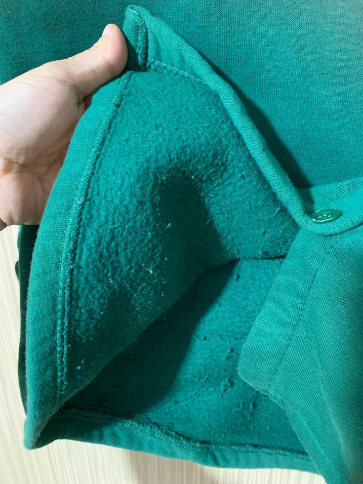 Yeşil Düğmeli Uzun Kollu Kadın Gömlek - Görsel 4