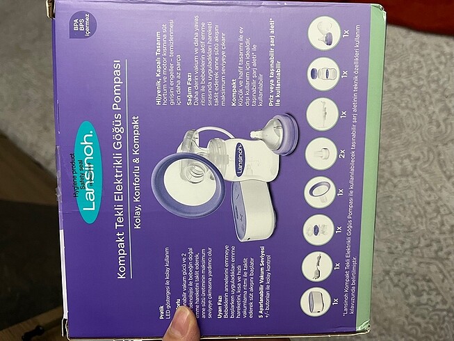 Lansinoh elektrikli göğüs pompası