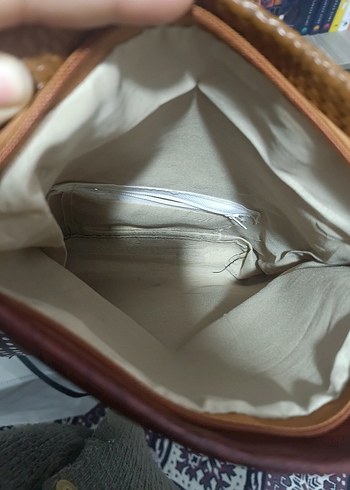 vintage kahverengi Yılan Derisi Desenli Kadın Clutch Çanta - Görsel 4