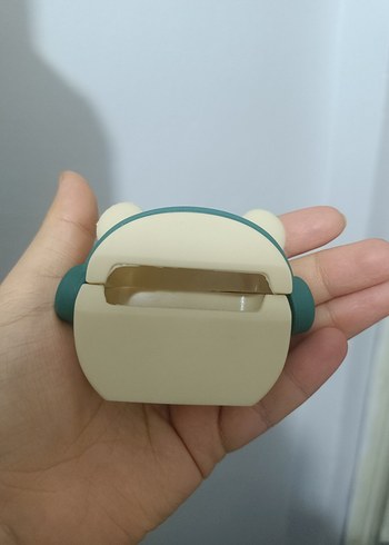 Ayı Figürlü Pastel Beyaz Kulaklık Kutusu - Görsel 2